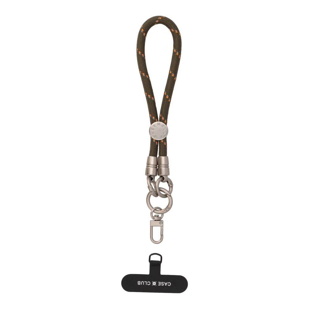 olive green rope wrist strap